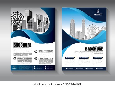 Business abstract vector template. Brochure design, cover modern layout, annual report, poster, flyer in A4 with colorful triangles, geometric shapes for tech, science, market with light background