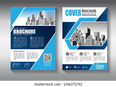 Business abstract vector template. Brochure design, cover modern layout, annual report, poster, flyer in A4 with colorful triangles, geometric shapes for tech, science, market with light background
