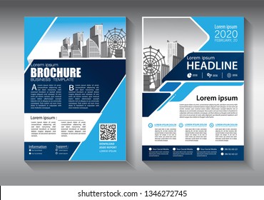 Business abstract vector template. Brochure design, cover modern layout, annual report, poster, flyer in A4 with colorful triangles, geometric shapes for tech, science, market with light background