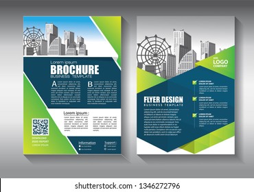 Business abstract vector template. Brochure design, cover modern layout, annual report, poster, flyer in A4 with colorful triangles, geometric shapes for tech, science, market with light background