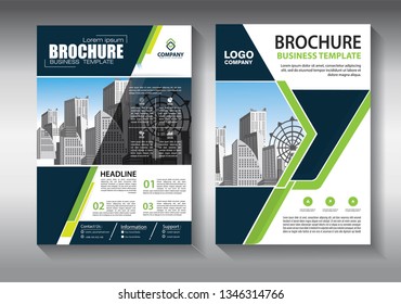 Business abstract vector template. Brochure design, cover modern layout, annual report, poster, flyer in A4 with colorful triangles, geometric shapes for tech, science, market with light background