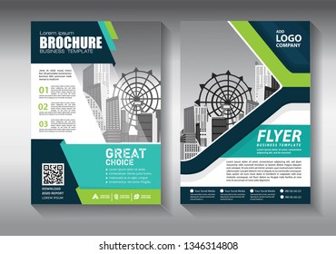 Business abstract vector template. Brochure design, cover modern layout, annual report, poster, flyer in A4 with colorful triangles, geometric shapes for tech, science, market with light background
