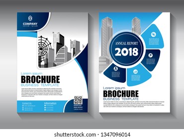 Business abstract vector template. Brochure design, cover modern layout, annual report, poster, flyer in A4 with colorful triangles, geometric shapes for tech, science, market with light background