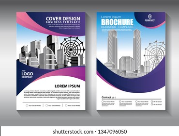 Business abstract vector template. Brochure design, cover modern layout, annual report, poster, flyer in A4 with colorful triangles, geometric shapes for tech, science, market with light background