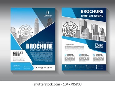 Business abstract vector template. Brochure design, cover modern layout, annual report, poster, flyer in A4 with colorful triangles, geometric shapes for tech, science, market with light background