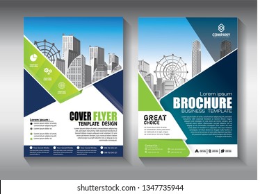 Business abstract vector template. Brochure design, cover modern layout, annual report, poster, flyer in A4 with colorful triangles, geometric shapes for tech, science, market with light background