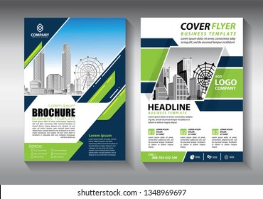 Business abstract vector template. Brochure design, cover modern layout, annual report, poster, flyer in A4 with colorful triangles, geometric shapes for tech, science, market with light background