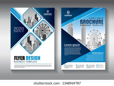 Business abstract vector template. Brochure design, cover modern layout, annual report, poster, flyer in A4 with colorful triangles, geometric shapes for tech, science, market with light background