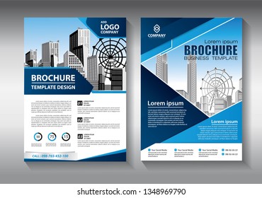Business abstract vector template. Brochure design, cover modern layout, annual report, poster, flyer in A4 with colorful triangles, geometric shapes for tech, science, market with light background