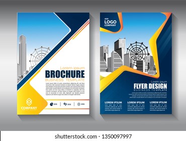 Business abstract vector template. Brochure design, cover modern layout, annual report, poster, flyer in A4 with colorful triangles, geometric shapes for tech, science, market with light background