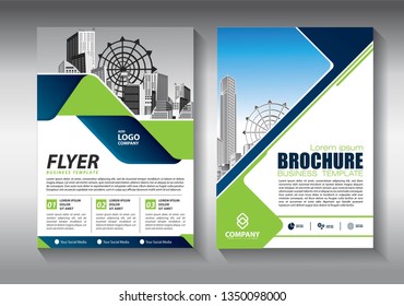 Business abstract vector template. Brochure design, cover modern layout, annual report, poster, flyer in A4 with colorful triangles, geometric shapes for tech, science, market with light background