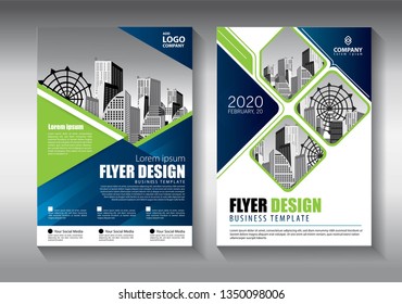 Business abstract vector template. Brochure design, cover modern layout, annual report, poster, flyer in A4 with colorful triangles, geometric shapes for tech, science, market with light background