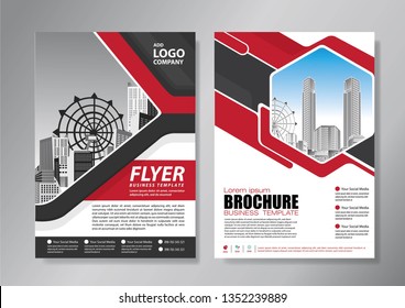 Business abstract vector template. Brochure design, cover modern layout, annual report, poster, flyer in A4 with colorful triangles, geometric shapes for tech, science, market with light background