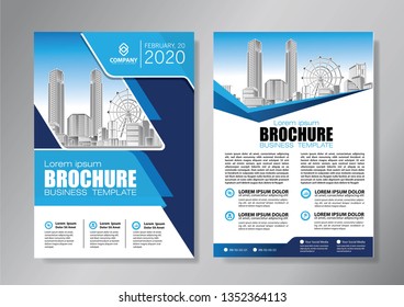 
Business abstract vector template. Brochure design, cover modern layout, annual report, poster, flyer in A4 with colorful triangles, geometric shapes for tech, science, market with light background