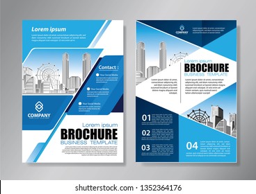 
Business abstract vector template. Brochure design, cover modern layout, annual report, poster, flyer in A4 with colorful triangles, geometric shapes for tech, science, market with light background