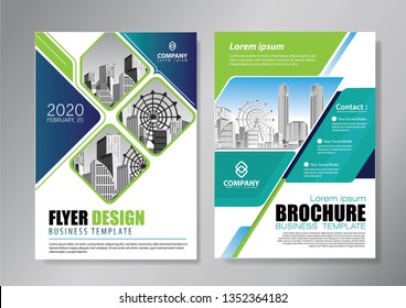 
Business abstract vector template. Brochure design, cover modern layout, annual report, poster, flyer in A4 with colorful triangles, geometric shapes for tech, science, market with light background