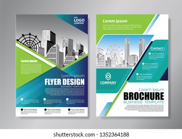 
Business abstract vector template. Brochure design, cover modern layout, annual report, poster, flyer in A4 with colorful triangles, geometric shapes for tech, science, market with light background