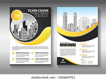 Business abstract vector template. Brochure design, cover modern layout, annual report, poster, flyer in A4 with colorful triangles, geometric shapes for tech, science, market with light background