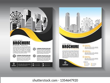 Business abstract vector template. Brochure design, cover modern layout, annual report, poster, flyer in A4 with colorful triangles, geometric shapes for tech, science, market with light background