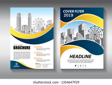 Business abstract vector template. Brochure design, cover modern layout, annual report, poster, flyer in A4 with colorful triangles, geometric shapes for tech, science, market with light background