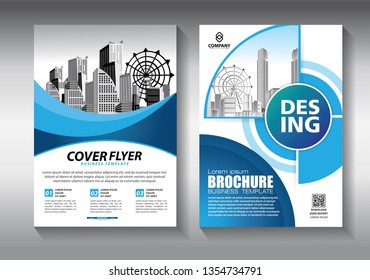 Business abstract vector template. Brochure design, cover modern layout, annual report, poster, flyer in A4 with colorful triangles, geometric shapes for tech, science, market with light background