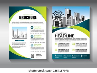 Brochure Design Template Vector Abstract Circle Stock Vector (Royalty ...