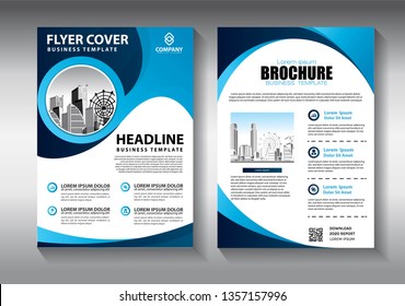 Business abstract vector template. Brochure design, cover modern layout, annual report, poster, flyer in A4 with colorful triangles, geometric shapes for tech, science, market with light background