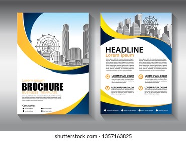 Business abstract vector template. Brochure design, cover modern layout, annual report, poster, flyer in A4 with colorful triangles, geometric shapes for tech, science, market with light background