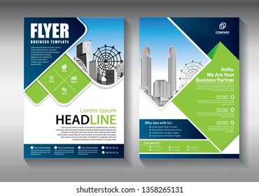 Business abstract vector template. Brochure design, cover modern layout, annual report, poster, flyer in A4 with colorful triangles, geometric shapes for tech, science, market with light background