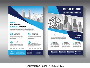Business abstract vector template. Brochure design, cover modern layout, annual report, poster, flyer in A4 with colorful triangles, geometric shapes for tech, science, market with light background