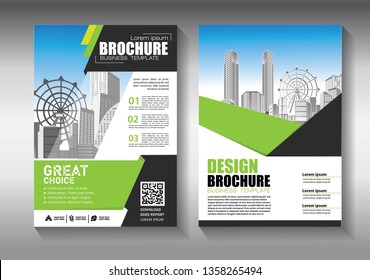 Business abstract vector template. Brochure design, cover modern layout, annual report, poster, flyer in A4 with colorful triangles, geometric shapes for tech, science, market with light background