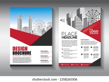 Business abstract vector template. Brochure design, cover modern layout, annual report, poster, flyer in A4 with colorful triangles, geometric shapes for tech, science, market with light background