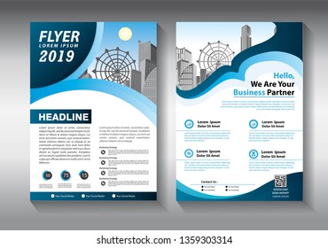 Business abstract vector template. Brochure design, cover modern layout, annual report, poster, flyer in A4 with colorful triangles, geometric shapes for tech, science, market with light background