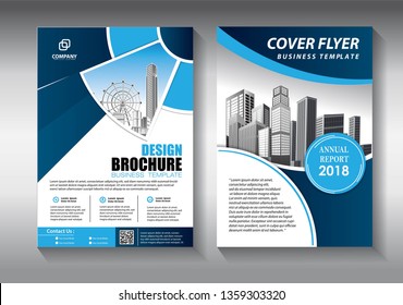 Business abstract vector template. Brochure design, cover modern layout, annual report, poster, flyer in A4 with colorful triangles, geometric shapes for tech, science, market with light background