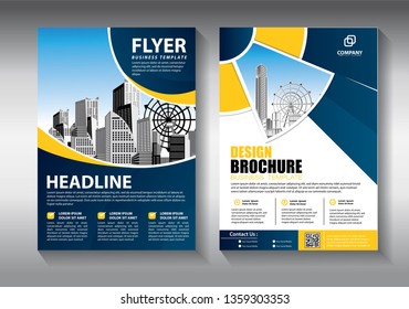 Business abstract vector template. Brochure design, cover modern layout, annual report, poster, flyer in A4 with colorful triangles, geometric shapes for tech, science, market with light background