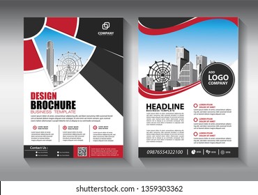 Business abstract vector template. Brochure design, cover modern layout, annual report, poster, flyer in A4 with colorful triangles, geometric shapes for tech, science, market with light background