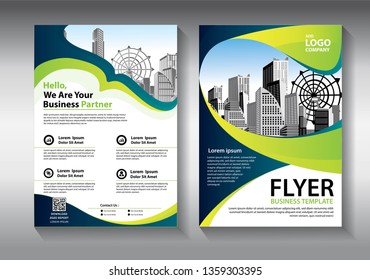 Business abstract vector template. Brochure design, cover modern layout, annual report, poster, flyer in A4 with colorful triangles, geometric shapes for tech, science, market with light background