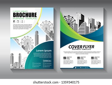Business abstract vector template. Brochure design, cover modern layout, annual report, poster, flyer in A4 with colorful triangles, geometric shapes for tech, science, market with light background