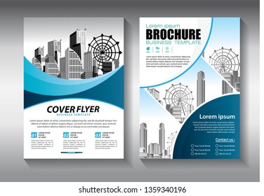 Business abstract vector template. Brochure design, cover modern layout, annual report, poster, flyer in A4 with colorful triangles, geometric shapes for tech, science, market with light background