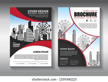 Business abstract vector template. Brochure design, cover modern layout, annual report, poster, flyer in A4 with colorful triangles, geometric shapes for tech, science, market with light background