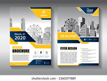Business abstract vector template. Brochure design, cover modern layout, annual report, poster, flyer in A4 with colorful triangles, geometric shapes for tech, science, market with light background