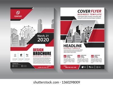 Business abstract vector template. Brochure design, cover modern layout, annual report, poster, flyer in A4 with colorful triangles, geometric shapes for tech, science, market with light background