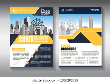 Business abstract vector template. Brochure design, cover modern layout, annual report, poster, flyer in A4 with colorful triangles, geometric shapes for tech, science, market with light background