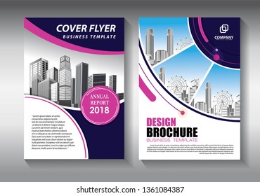 Business abstract vector template. Brochure design, cover modern layout, annual report, poster, flyer in A4 with colorful triangles, geometric shapes for tech, science, market with light background