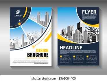 Business abstract vector template. Brochure design, cover modern layout, annual report, poster, flyer in A4 with colorful triangles, geometric shapes for tech, science, market with light background