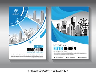 Business abstract vector template. Brochure design, cover modern layout, annual report, poster, flyer in A4 with colorful triangles, geometric shapes for tech, science, market with light background