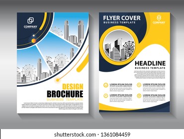 Business abstract vector template. Brochure design, cover modern layout, annual report, poster, flyer in A4 with colorful triangles, geometric shapes for tech, science, market with light background