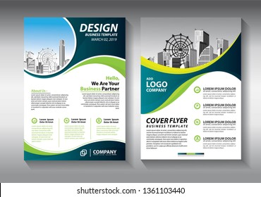 Business abstract vector template. Brochure design, cover modern layout, annual report, poster, flyer in A4 with colorful triangles, geometric shapes for tech, science, market with light background