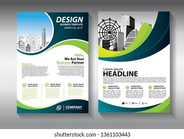 Business abstract vector template. Brochure design, cover modern layout, annual report, poster, flyer in A4 with colorful triangles, geometric shapes for tech, science, market with light background