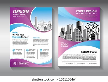Business abstract vector template. Brochure design, cover modern layout, annual report, poster, flyer in A4 with colorful triangles, geometric shapes for tech, science, market with light background